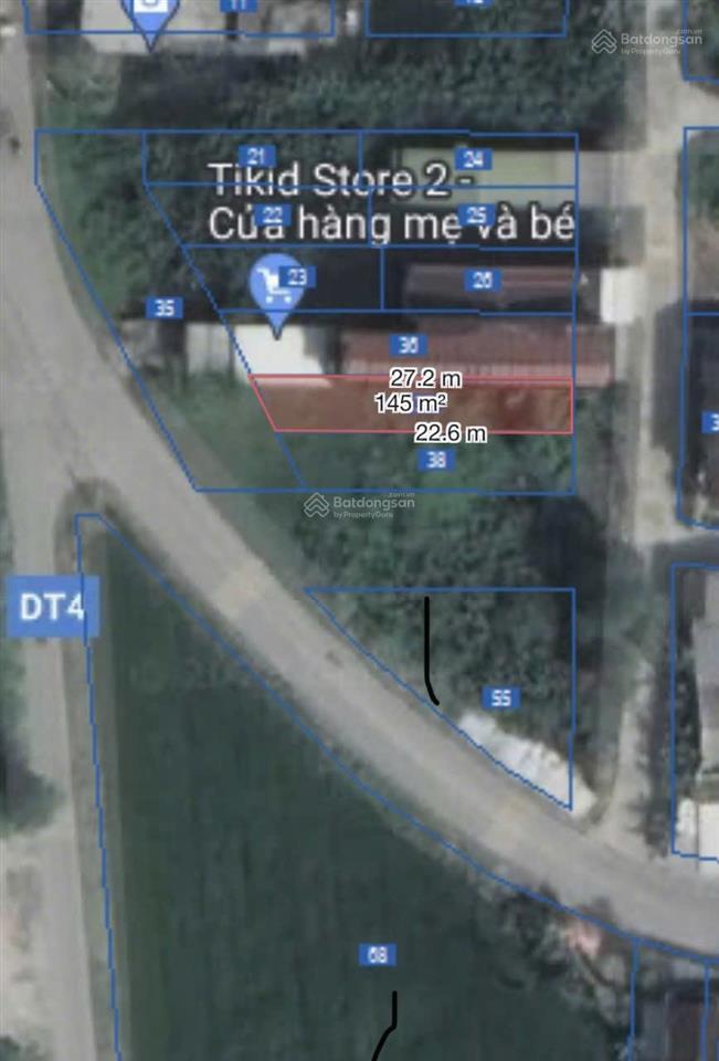 Bán đất mặt tiền đường trần tiễn thành (tỉnh lộ 4 cũ), 4,5 tỷ, 288 m2, giá cực chất, uy tín