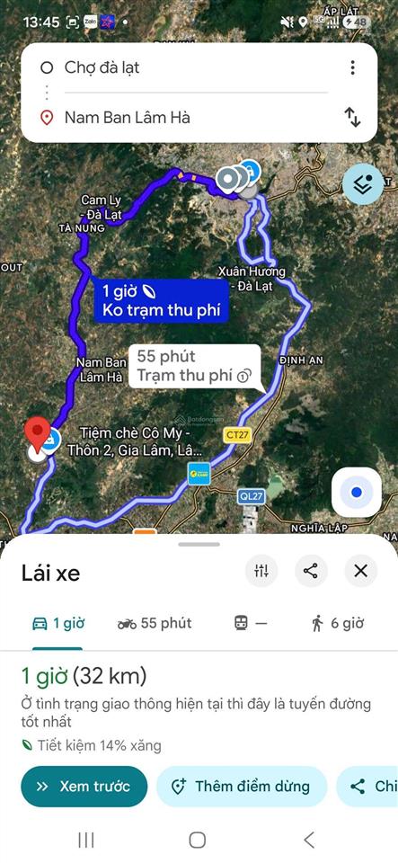 Bán đất view đồi đẹp nam ban, lâm hà cửa ngõ đà lạt