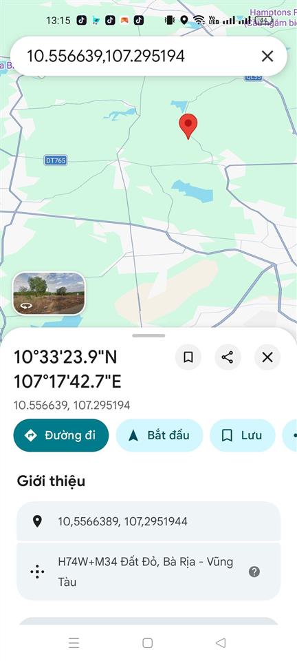 Bán đất tại thị trấn đất đỏ, 16 tỷ, 1149 m2, mặt tiền 18m thích hợp đầu tư xây dựng nhà xưởng