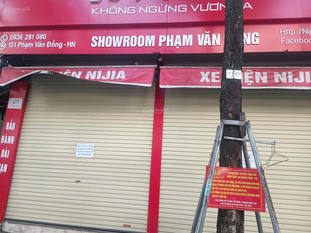 Cho thuê cửa hàng 80m2 tại mặt đường 151 phạm văn đồng, giá siêu hời 25 triệu vnd