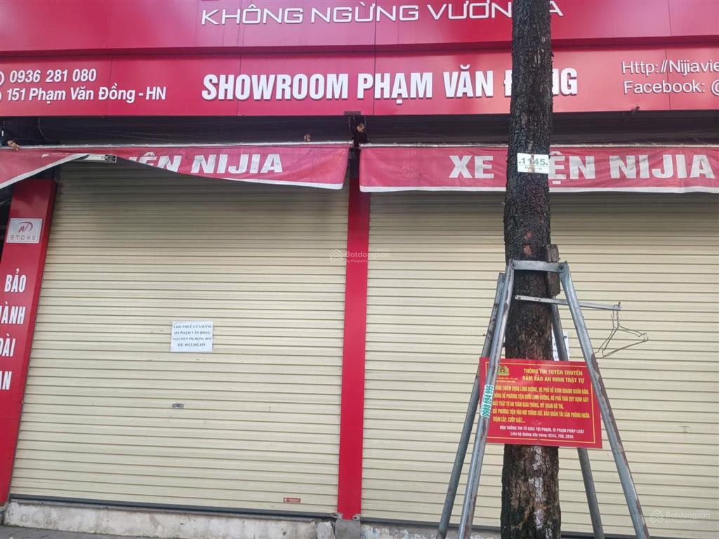 Cho thuê cửa hàng 80m2 tại mặt đường 151 phạm văn đồng, giá siêu hời 25 triệu vnd