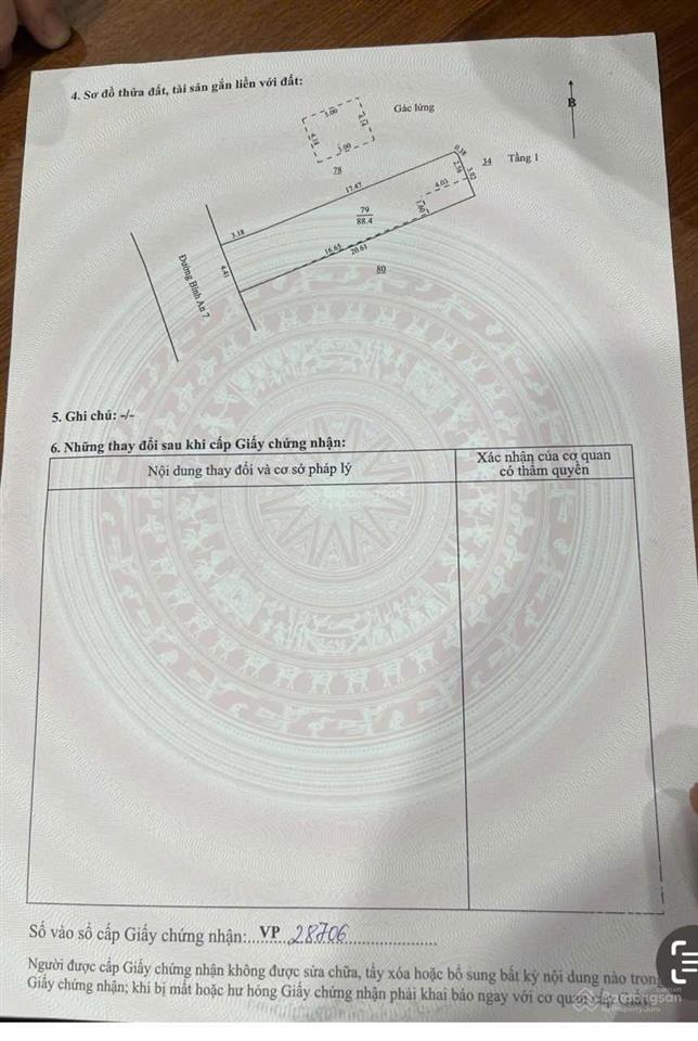 Mình chính chủ cần bán lô đất mặt tiền đường bình an 7, p. hòa cường bắc  diện tích khủng  89m2