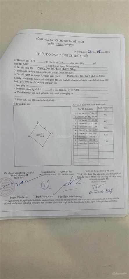 Sụp hầm sụp nặng nhanh còn kịp đường 5,5m lề 4,5m vị trí sát dương lâm gần sông hàn dt 60m2
