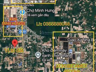 Chỉ 239tr sở hữu ngay 240m² đất gần kcn chơn thành mặt tiền đường là có thật!