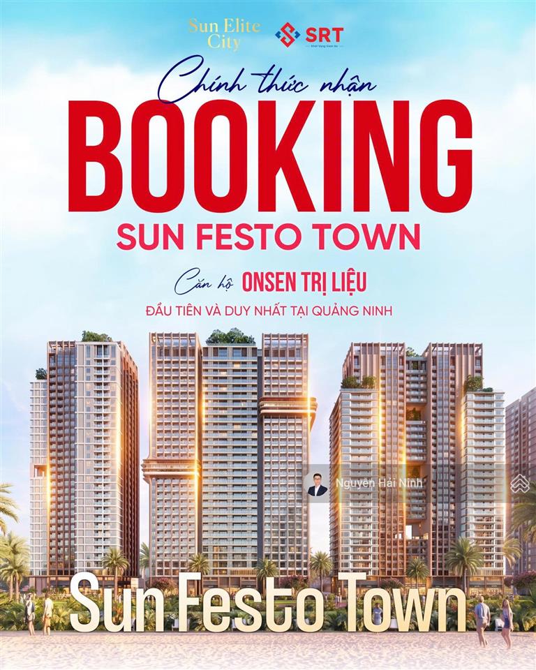 Chính thức nhận booking căn hộ onsen trị liệu sun festo town đầu tiên và duy nhất quảng ninh