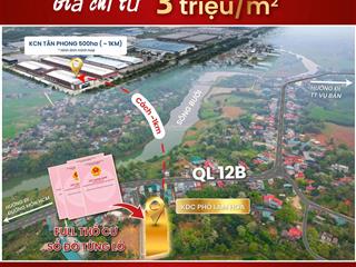 Chính chủ bán lô đất ngay ql12b full thổ cư , sẵn sổ sang tên công chứng ngay
