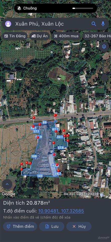 Bán 20.000m2  1000m2 thổ cư  89m mặt tiền ql1a  nở hậu !