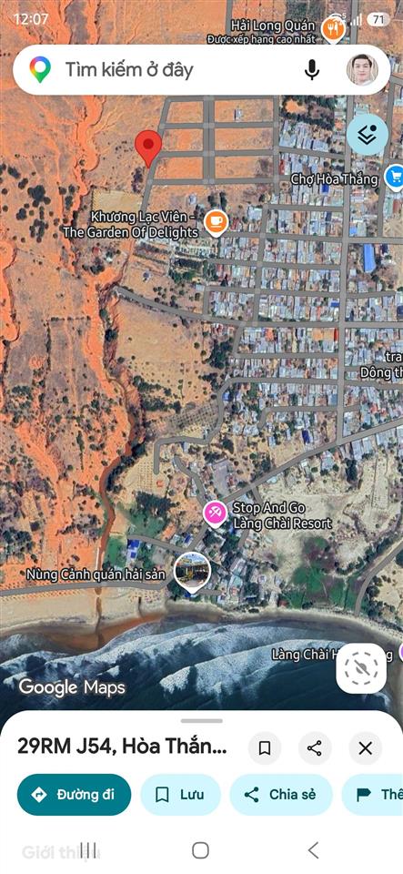 Bán 1,4ha đất view biển hòa thắng  90m mặt tiền đường nhựa!
