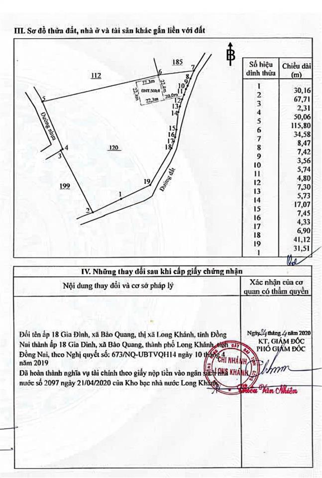 Bán gấp 1.2ha đất thổ cư  230m mặt tiền đường xe hơi