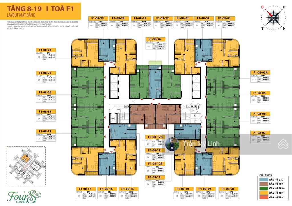 Căn hộ fours tower  chỉ 2,6 tỷ trả trước chỉ 700 triệu ra biển mỹ khê chỉ 3p,  0905 956 ***