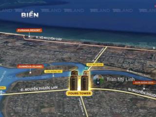Ngoại giao căn hộ fours tower  chỉ 2,4 tỷ căn 2pn  61m2,  0905 956 ***