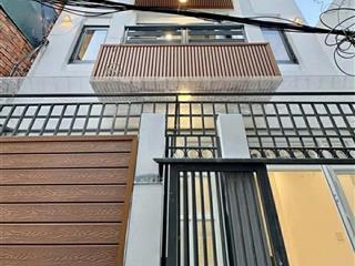Chỉ 6.xx p11 phú nhuận 33m2 4tầng btct, hẻm thông ra hẻm xe tải