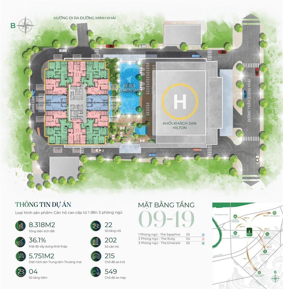 Mở bán lại căn 3 phòng ngủ the legend residence với nhỉnh 8 tỷ