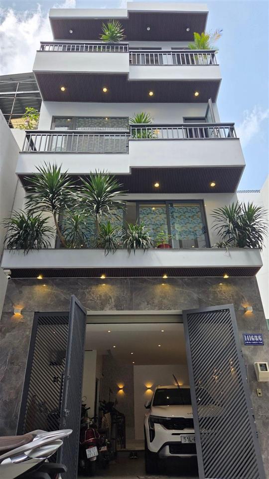 46m². lê đức thọ, phường 13, quận gò vấp. hẻm 6m, 4 tầng, ngang 5m, 6 xxxtỷ
