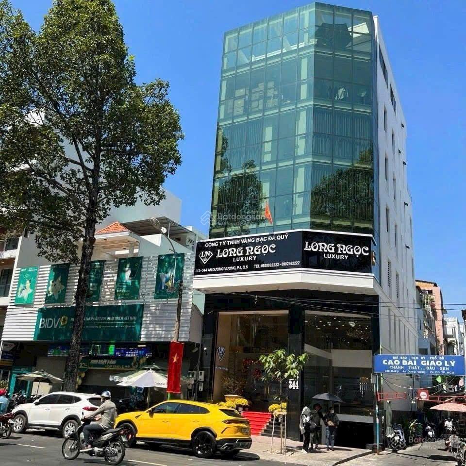 1500m2 góc 342 an dương vương, 7 tầng, tm long ngọc luxury pccc đầy đủ