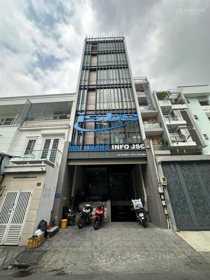 Tòa nhà 6x25m, hầm + 5 lầu + st thang máy, pccc ba tháng hai quận 10 100tr