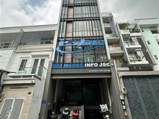 Tòa nhà 6x25m, hầm + 5 lầu + st thang máy, pccc ba tháng hai quận 10 100tr