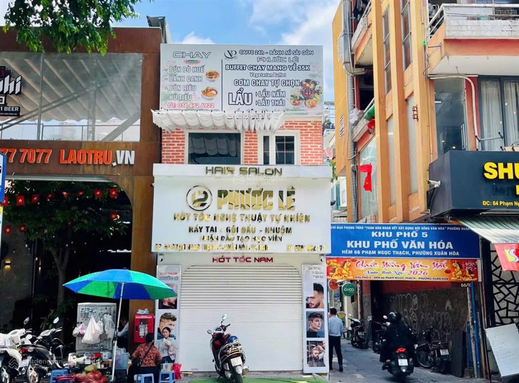 2 mặt tiền phạm ngọc thạch 160m2, 5x16m, 2 tầng phố ẩm thực