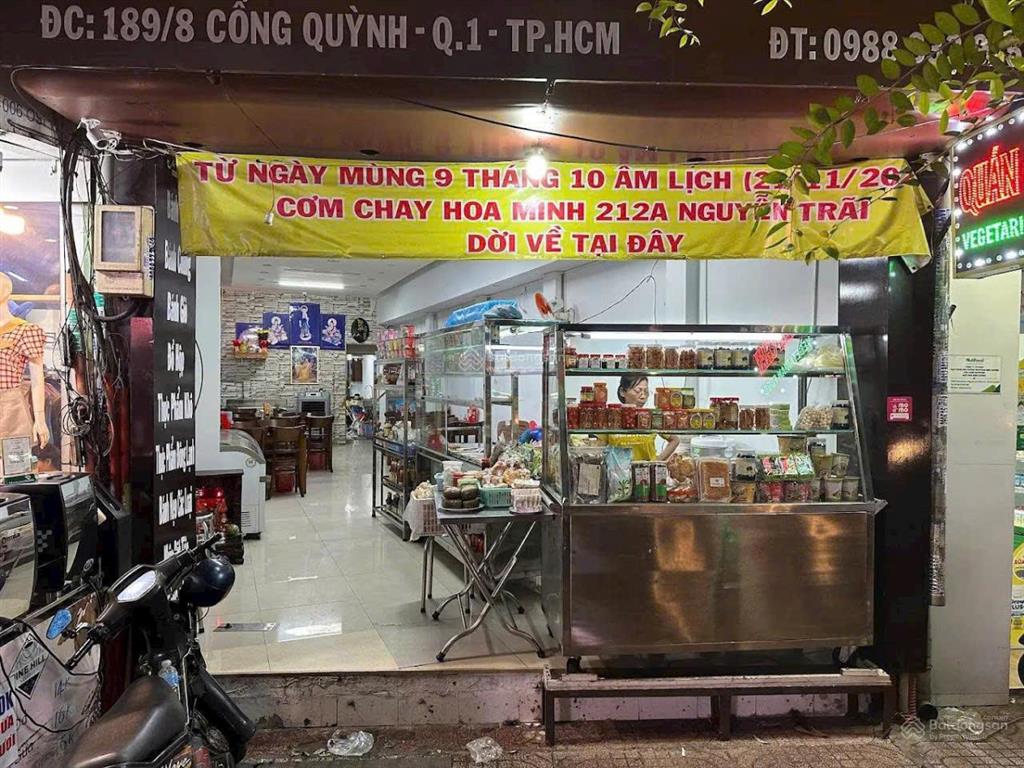 200m2 189 cống quỳnh 2 tầng tiện quán ăn siêu thị