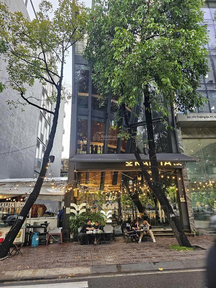Ngang 12m, 1200m2, 176a trường sa, 6 tầng thang máy, tiện cà phê, spa, vp