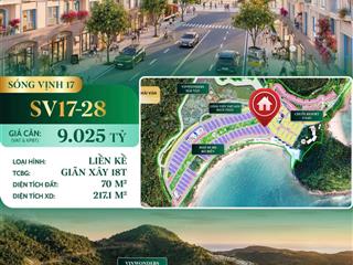 Đường sóng vịnh 17 lô 28 phân khu đảo ngọc của vinhomes hải vân bay