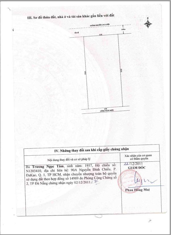Chủ hạ giá bán nhanh 300m2 nguyễn cao luyện sát công viên biển đông  gọi huy phan