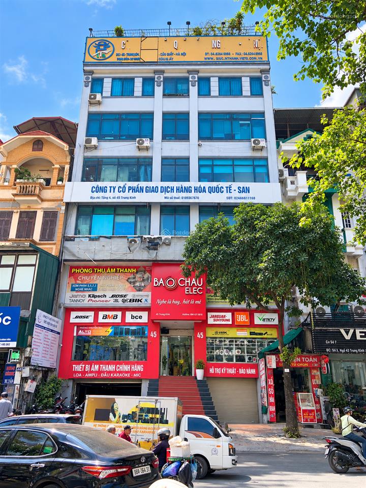 Cho thuê sàn văn phòng tầng 3, 180m2 mặt phố trung kính