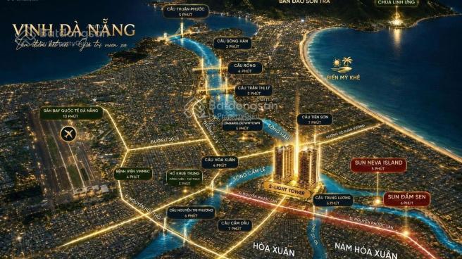 Hàng hiếm! căn góc 3pn tầng cao|chỉ 6,6 tỷ | view sông hàn, pháo hoa | sở hữu lâu dài |sun slight