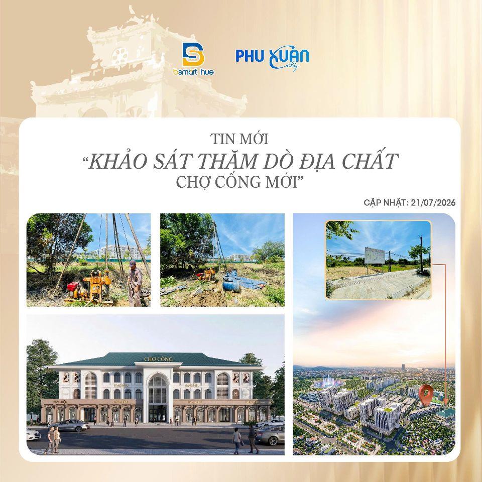 CHỢ CỐNG MỚI - CHÍNH THỨC BƯỚC VÀO GIAI ĐOẠN KHẢO SÁT ĐỊA CHẤT