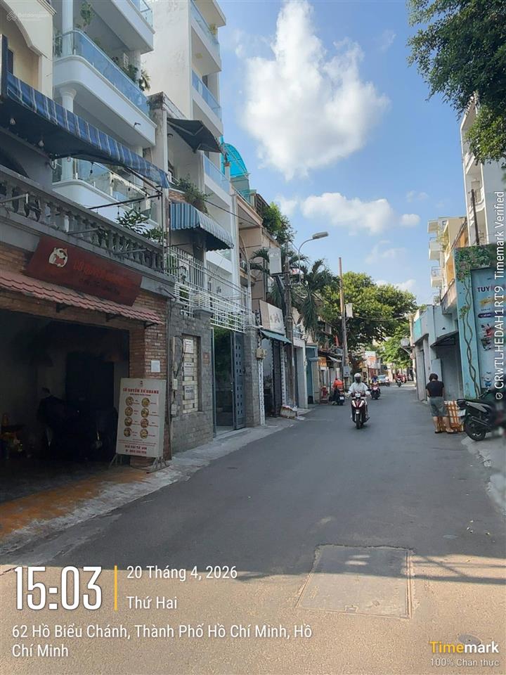 Nhà mt hồ biểu chánh, p11, quận phú nhuận. 5 x 16.5m. 1 trệt 3 lầu. hđt 42tr/1th. giá 18.8 tỷ tl
