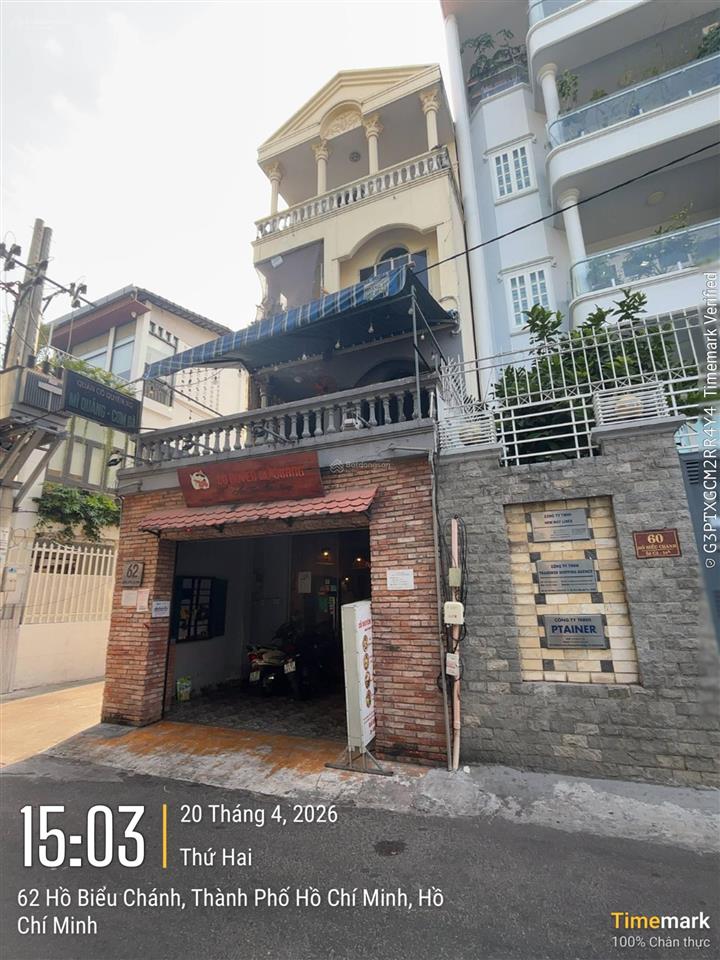 Nhà mt hồ biểu chánh, p11, quận phú nhuận. 5 x 16.5m. 1 trệt 3 lầu. hđt 42tr/1th. giá 18.8 tỷ tl