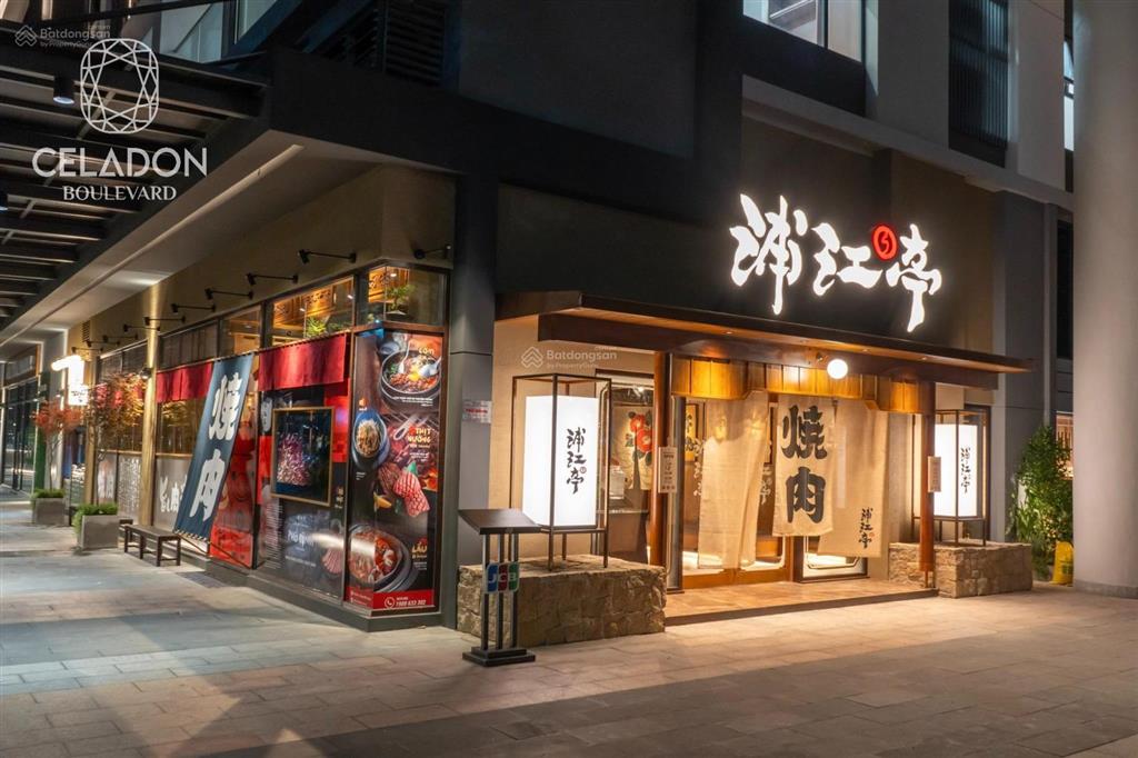 180 triệu/tháng, shophouse 700m² celadon city, mặt tiền thương mại đẹp nhất khu tây, 1 trệt 1 lửng