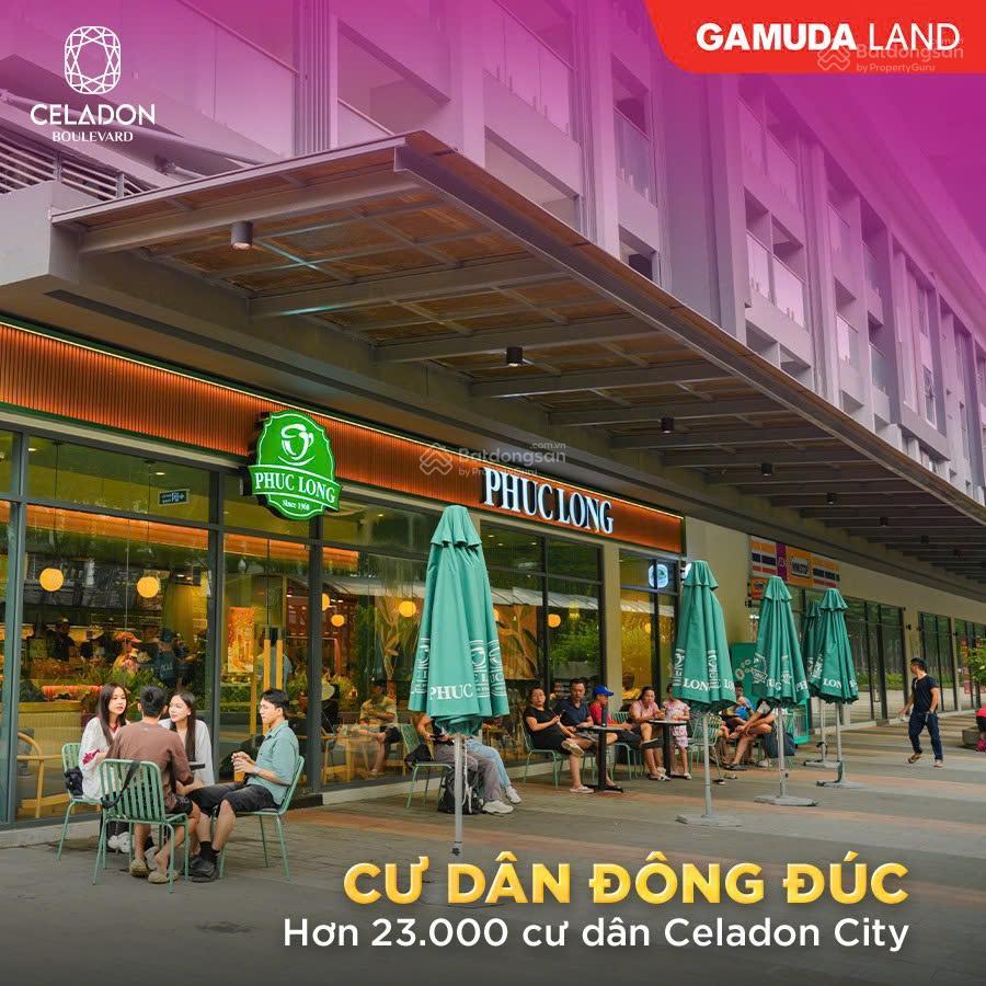 180 triệu/tháng, shophouse 700m² celadon city, mặt tiền thương mại đẹp nhất khu tây, 1 trệt 1 lửng