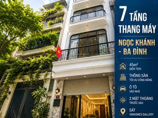 Cần bán nhà phố ngọc khánh  ba đình .dt 45m2  mt 4,5m .nhà mới, thang máy , ô tô vào nhà, gần phố