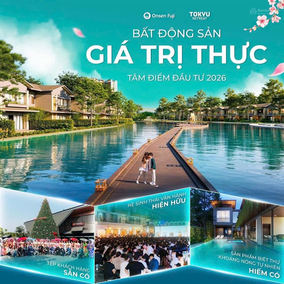 Bán căn liền kề, biệt thự số lượng có hạn. thuê lại từ 50tr/tháng. tặng vé vip khoáng trọn đời
