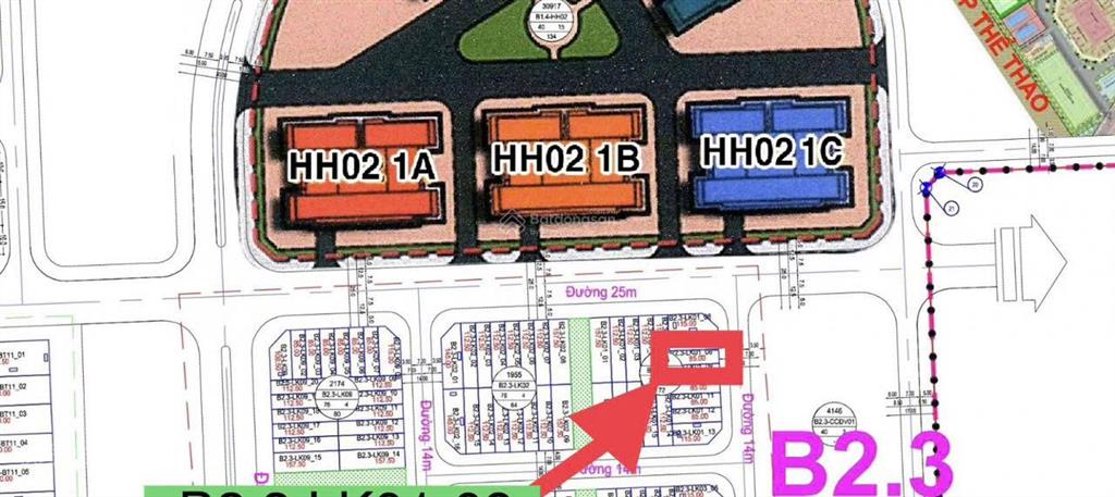 Bán đất liền kề diện tích 100m2