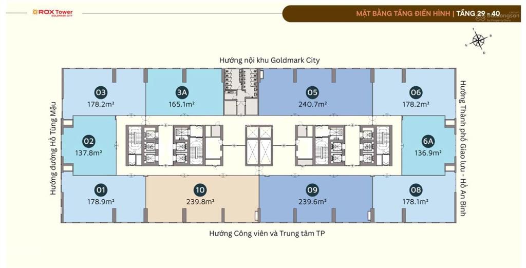 Văn phòng hạng a tại rox tower  tầng cao, căn góc đẹp, phù hợp doanh nghiệp 15  30 nhân sự