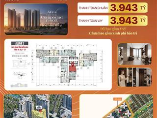 Cần bán căn hộ 1 pn+ dự án alluvia city  tòa a3