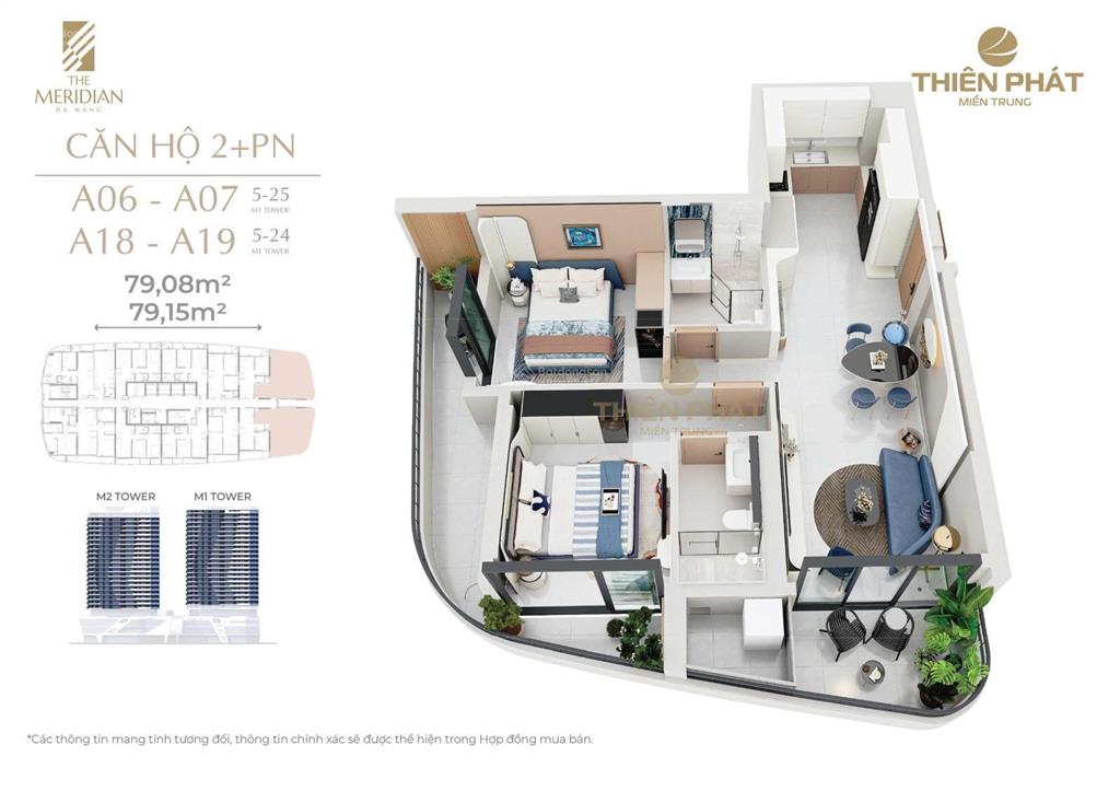 Căn góc m1.22.06 tầng22the meridian đà nẵngview trực diện dowtownpháo hoa quốc tếsông hànbiển