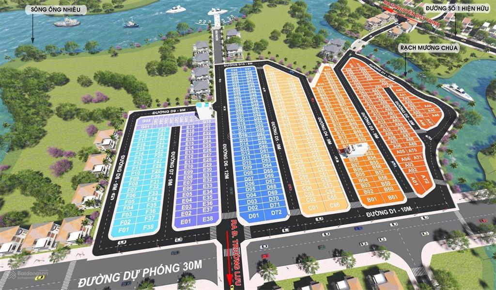 Cần bán lô góc 2 mặt tiền 90m2 dự án tín hưng đường tốt cầu ông nhiêu, giá chỉ 4,95 tỷ