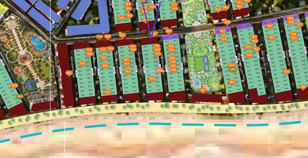 Bán bt lô góc vịnh bim minh, vinhomes hạ long xanh, 279m², 4 tầng, mt18m, giá đầu tư 94tr/m2