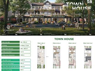 Chính chủ bán townhouse 134 m2 ecoretreat, mùa hạ, gần trường, khu thể thao, công viên, giá tốt