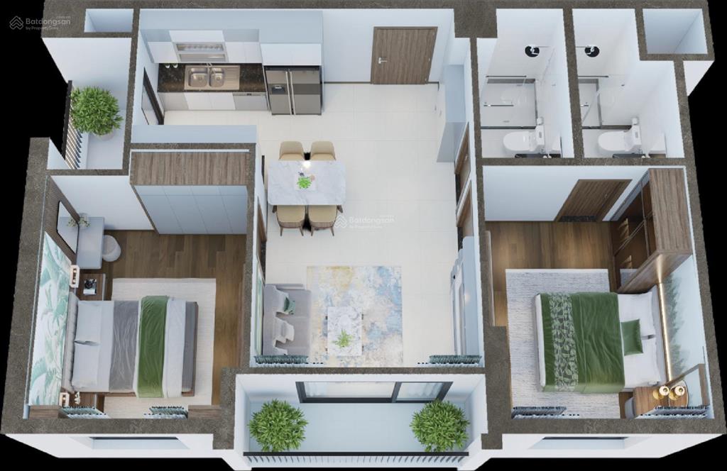 Bán ch 2pn, 66m2 tại hồng hà eco city ct14, giá chỉ với 5tỷ