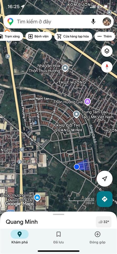 Biệt thự 3T xây thô khu biệt thự Quang Minh, DT 325m2, MT13, 21 tỷ Mê Linh