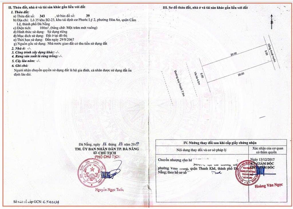 Bán đất nền dự án tại khu đô thị phước lý, 16,4 tỷ, 200 m2, hàng hiếm tại đà nẵng