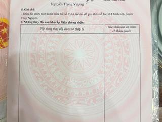 Hơn 600 triệu sở hữu đất trung tâm chính mỹ cơ hội khó bỏ qua