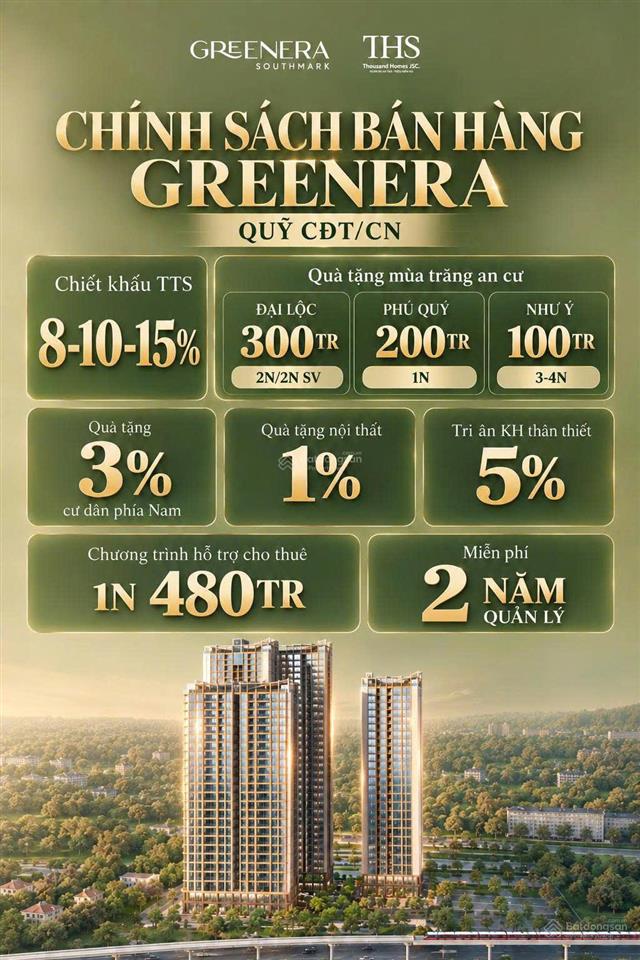 Cần bán căn 2pn2wc greenera southmark ngọc hồi  tân hoàng minh giá 6,1 tỷ phân khúc căn hộ cao cấp