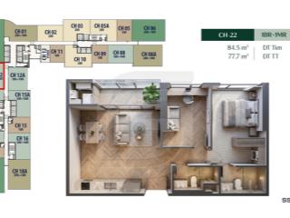2 phòng ngủ thiết kế vuông vắn tại hanoi season garden chỉ 11,8 tỷ
