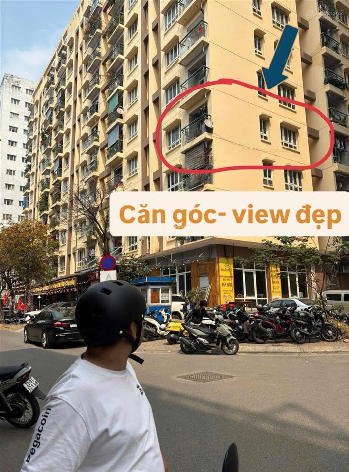 Hiếm căn góc 68m² ct3 hoàng cầu view thoáng đẹp, sổ đỏ chính chủ