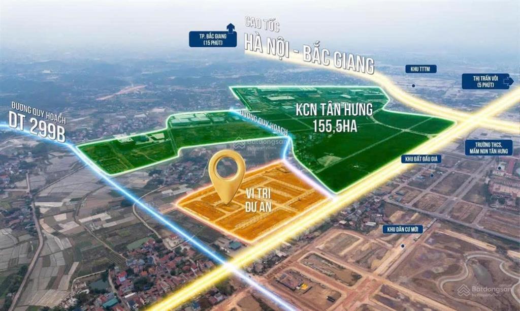 Bán đất nền dự án nhs gateway bắc giang, 2,5 tỷ, 80 m2 đối diện công viên vườn hoa tân hưng
